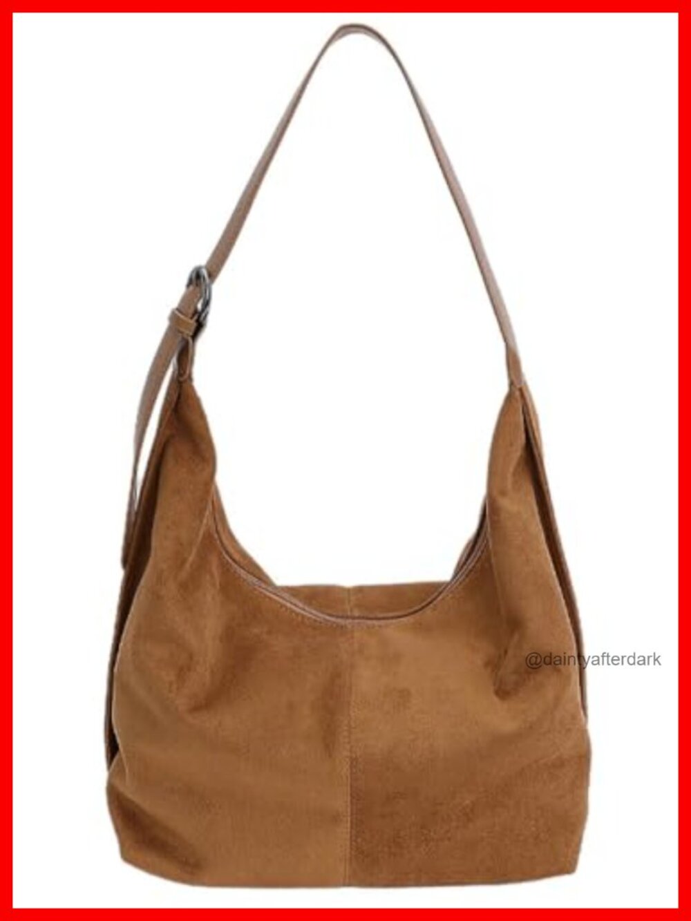 Suede PU Dumpling Bag Convertible Crossbody Shoulder Handbag
